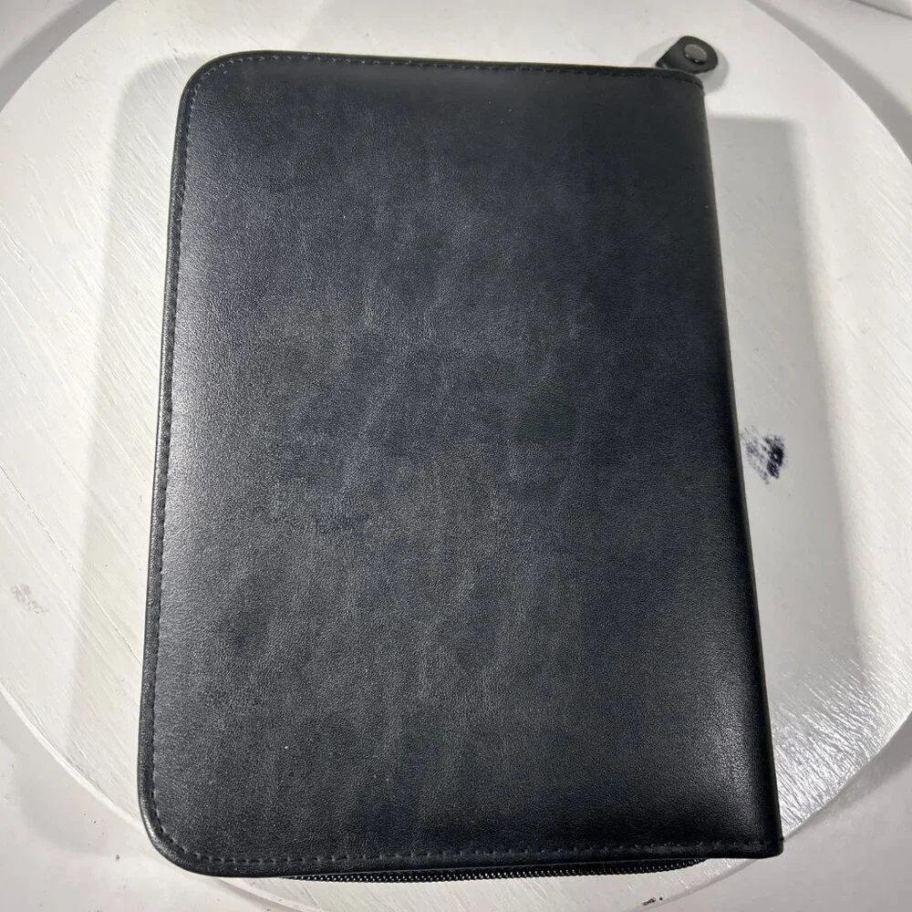 Raytheon Synergy of One Leather Case with Notepad Journal Page Size 8 x 5 BLACK